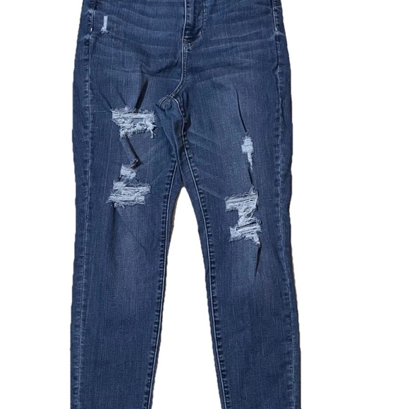 American Eagle Outfitters Denim - American Eagle Outfitters Ripped Blue Skinny Jeans